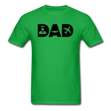 Dad - Pilot - Black - Unisex Classic T-Shirt - bright green