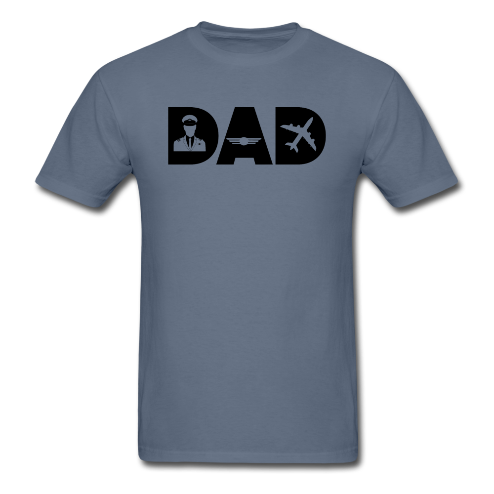 Dad - Pilot - Black - Unisex Classic T-Shirt - denim