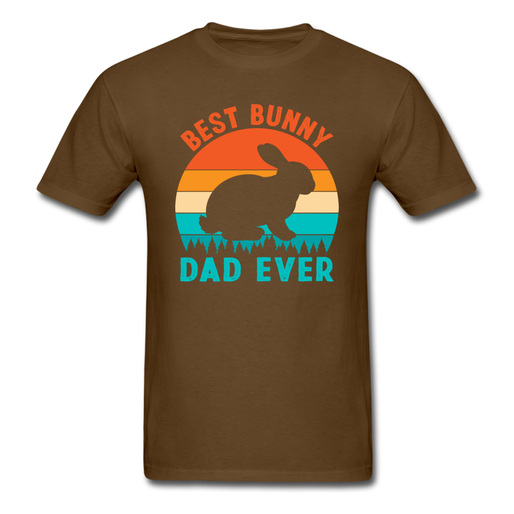 Best Bunny Dad Ever - Unisex Classic T-Shirt - brown