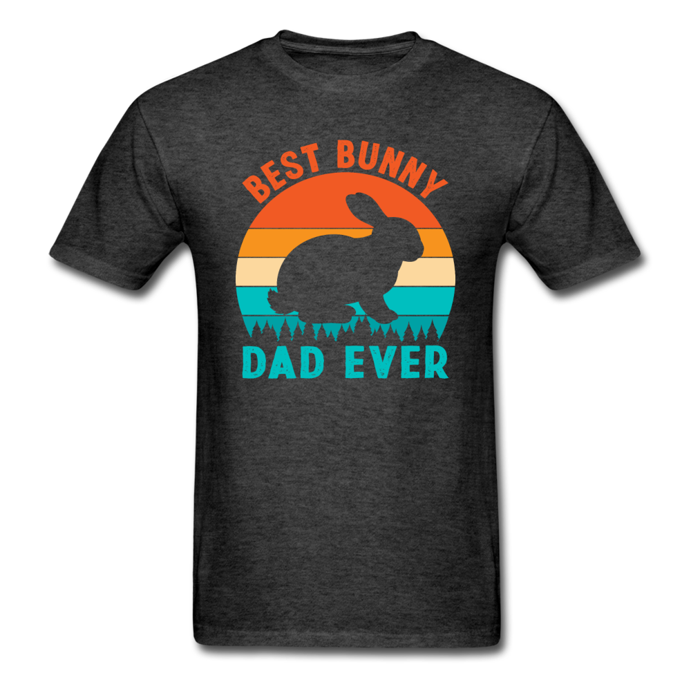 Best Bunny Dad Ever - Unisex Classic T-Shirt - heather black