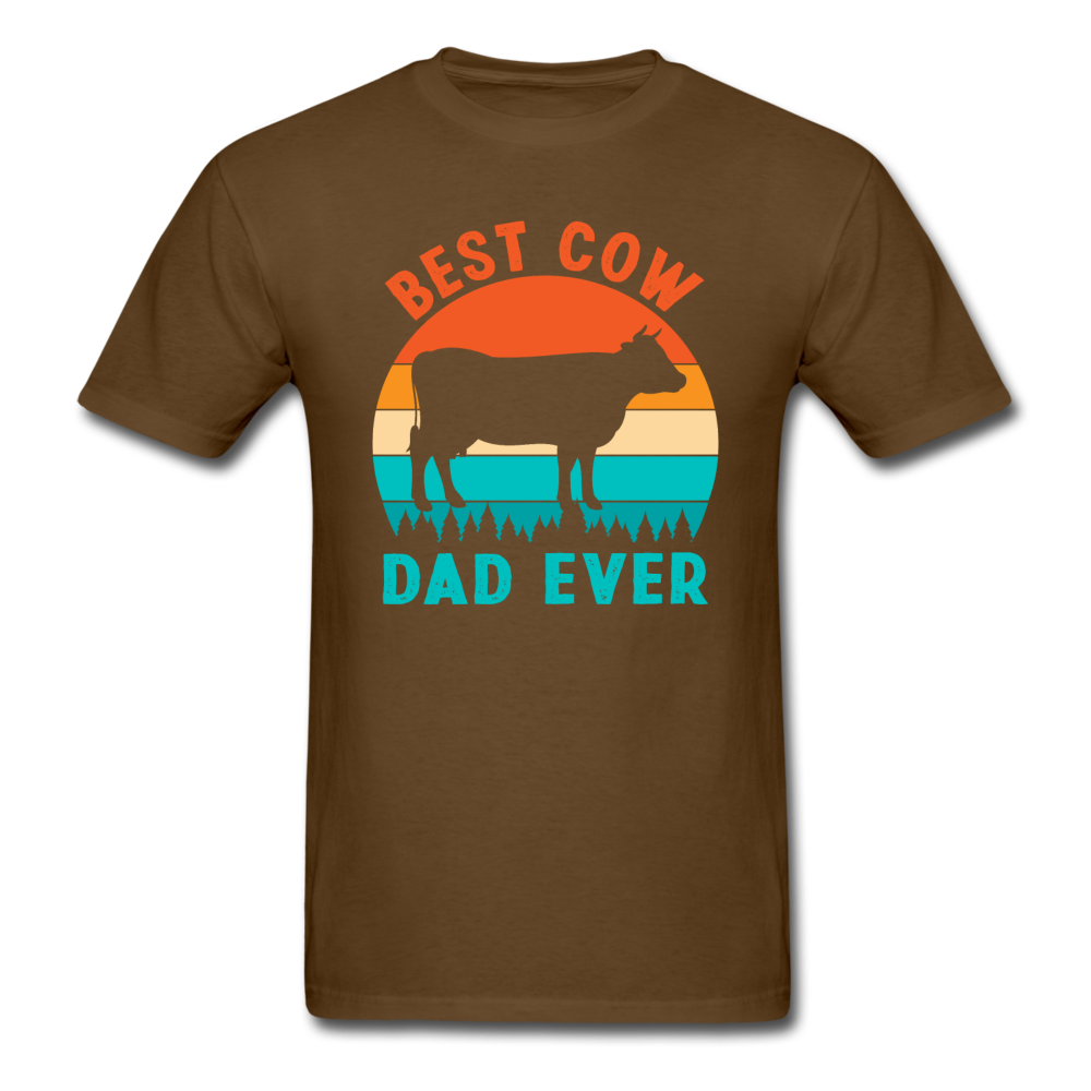 Best Cow Dad Ever - Unisex Classic T-Shirt - brown