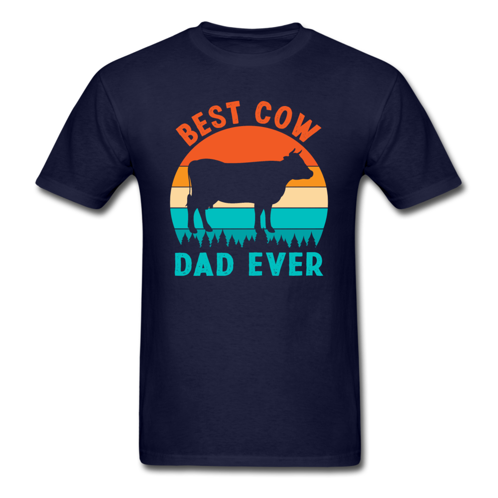 Best Cow Dad Ever - Unisex Classic T-Shirt - navy