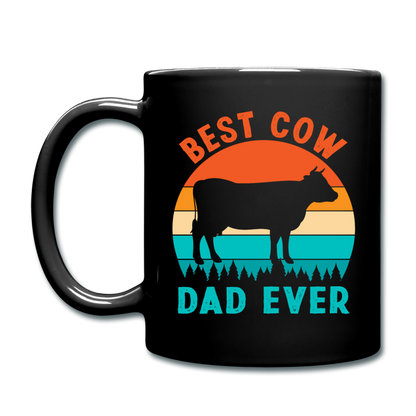 Best Cow Dad Ever - Full Color Mug - black