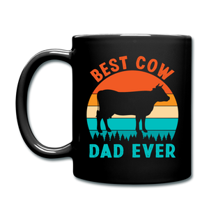 Best Cow Dad Ever - Full Color Mug - black