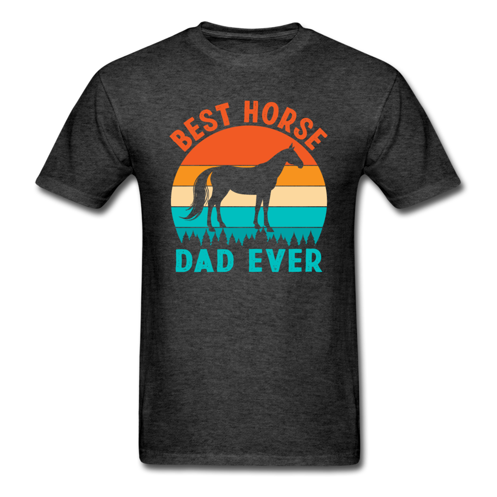 Best Horse Dad Ever - Unisex Classic T-Shirt - heather black