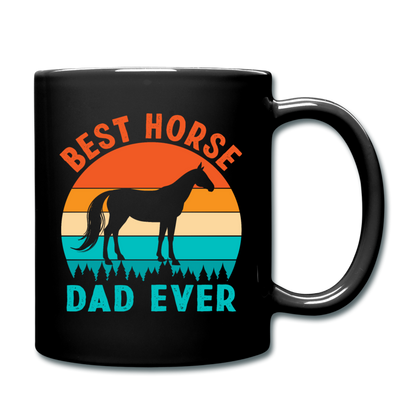 Best Horse Dad Ever - Full Color Mug - black