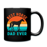Best Horse Dad Ever - Full Color Mug - black