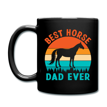 Best Horse Dad Ever - Full Color Mug - black