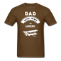 Dad Pilot Myth Legend - Biplane - White - Unisex Classic T-Shirt - brown