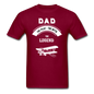 Dad Pilot Myth Legend - Biplane - White - Unisex Classic T-Shirt - burgundy