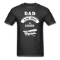 Dad Pilot Myth Legend - Biplane - White - Unisex Classic T-Shirt - heather black