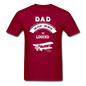 Dad Pilot Myth Legend - Biplane - White - Unisex Classic T-Shirt - dark red