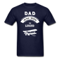 Dad Pilot Myth Legend - Biplane - White - Unisex Classic T-Shirt - navy