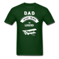 Dad Pilot Myth Legend - Biplane - White - Unisex Classic T-Shirt - forest green