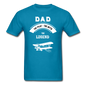 Dad Pilot Myth Legend - Biplane - White - Unisex Classic T-Shirt - turquoise