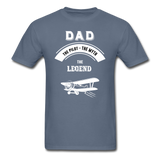 Dad Pilot Myth Legend - Biplane - White - Unisex Classic T-Shirt - denim