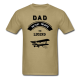 Dad Pilot Myth Legend - Biplane - Black - Unisex Classic T-Shirt - khaki