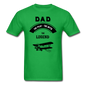 Dad Pilot Myth Legend - Biplane - Black - Unisex Classic T-Shirt - bright green