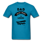 Dad Pilot Myth Legend - Biplane - Black - Unisex Classic T-Shirt - turquoise