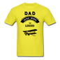 Dad Pilot Myth Legend - Biplane - Black - Unisex Classic T-Shirt - yellow