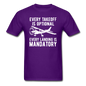 Every Takeoff Is Optional - White - Unisex Classic T-Shirt - purple