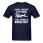 Every Takeoff Is Optional - White - Unisex Classic T-Shirt - navy