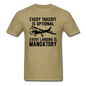 Every Takeoff Is Optional - Black - Unisex Classic T-Shirt - khaki