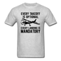 Every Takeoff Is Optional - Black - Unisex Classic T-Shirt - heather gray