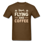 Flying And Coffee - Unisex Classic T-Shirt - brown