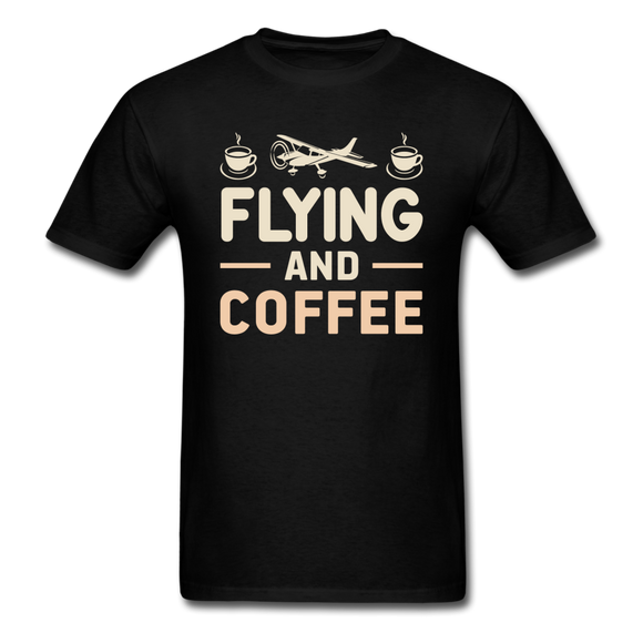 Flying And Coffee - Unisex Classic T-Shirt - black
