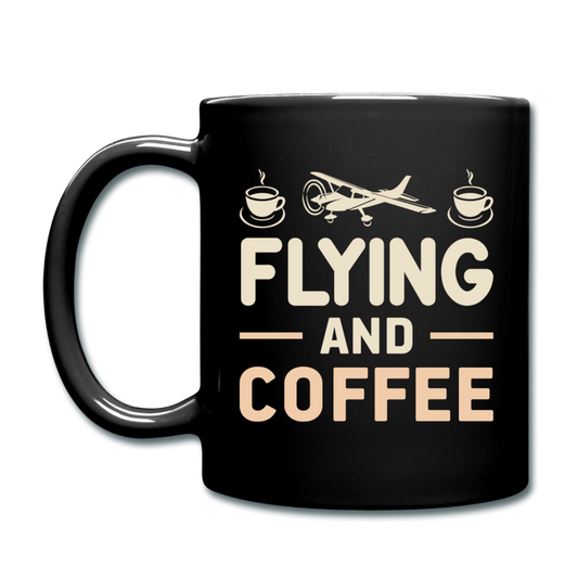 Flying And Coffee - Full Color Mug - black