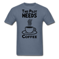 This Pilot Needs Coffee - Black - Unisex Classic T-Shirt - denim