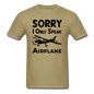 Sorry I Only Speak Airplane - Black - Unisex Classic T-Shirt - khaki