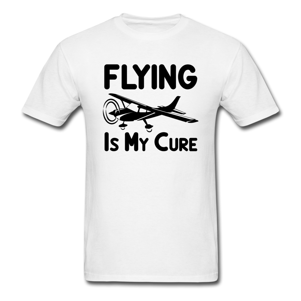 Flying Is My Cure - Black - Unisex Classic T-Shirt - white