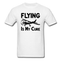 Flying Is My Cure - Black - Unisex Classic T-Shirt - white