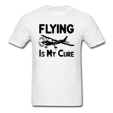 Flying Is My Cure - Black - Unisex Classic T-Shirt - white