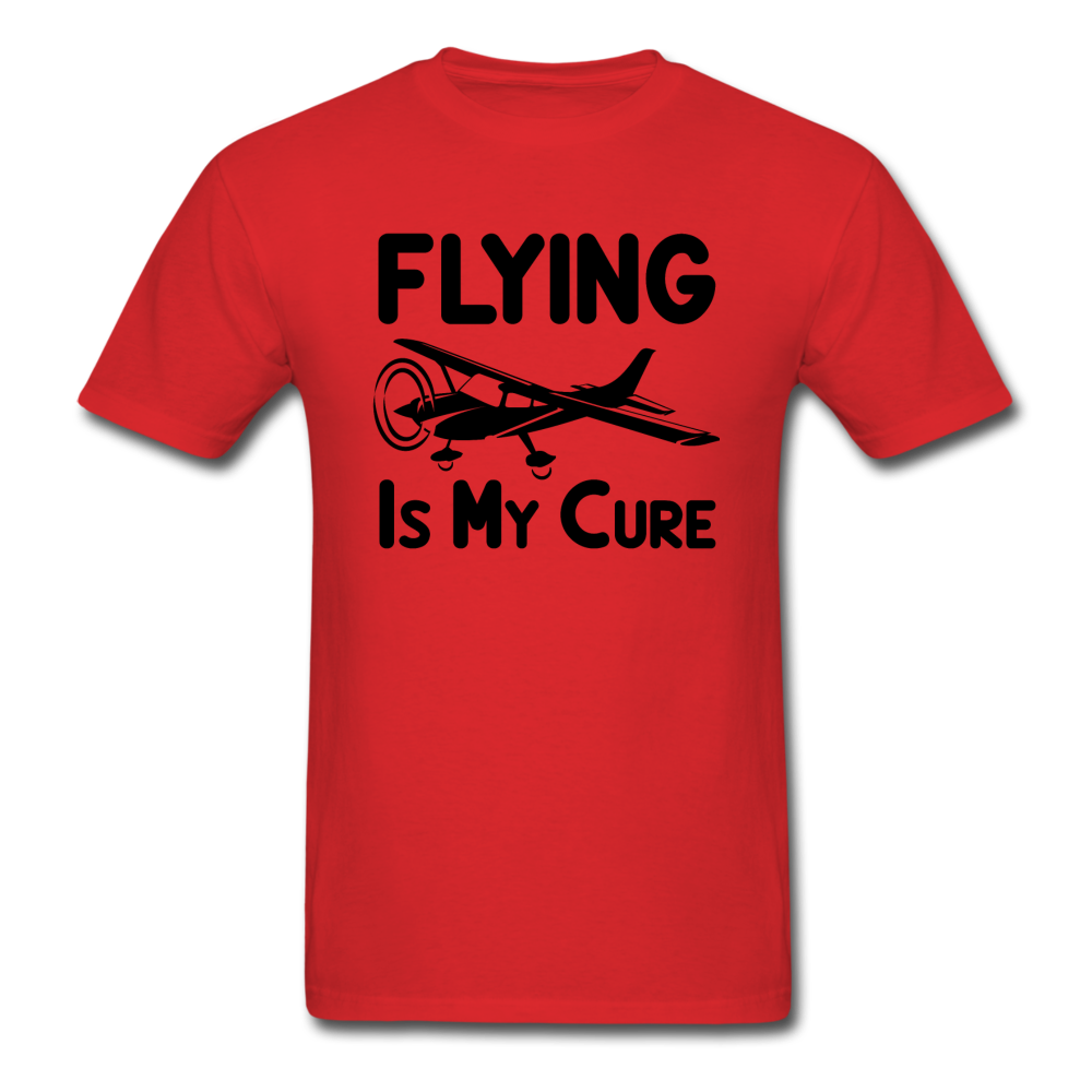 Flying Is My Cure - Black - Unisex Classic T-Shirt - red