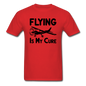 Flying Is My Cure - Black - Unisex Classic T-Shirt - red