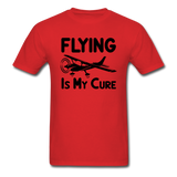 Flying Is My Cure - Black - Unisex Classic T-Shirt - red