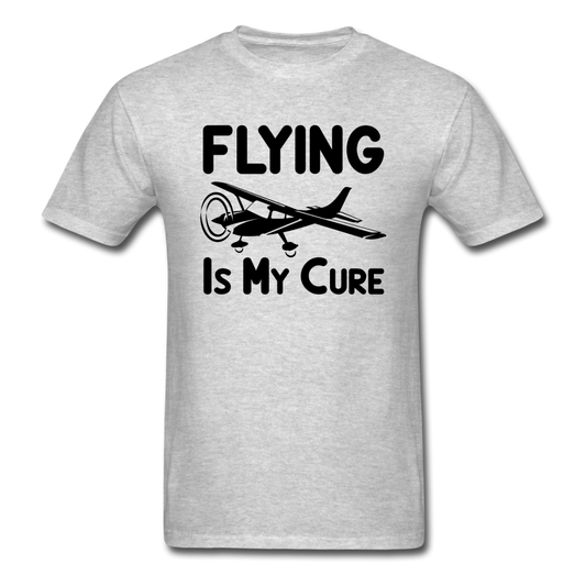 Flying Is My Cure - Black - Unisex Classic T-Shirt - heather gray