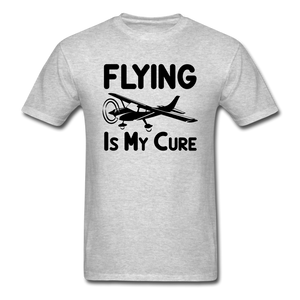 Flying Is My Cure - Black - Unisex Classic T-Shirt - heather gray
