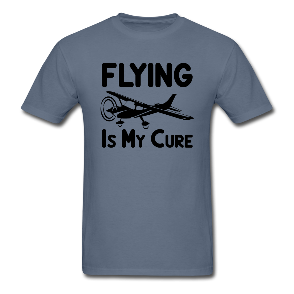 Flying Is My Cure - Black - Unisex Classic T-Shirt - denim