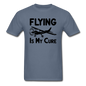 Flying Is My Cure - Black - Unisex Classic T-Shirt - denim