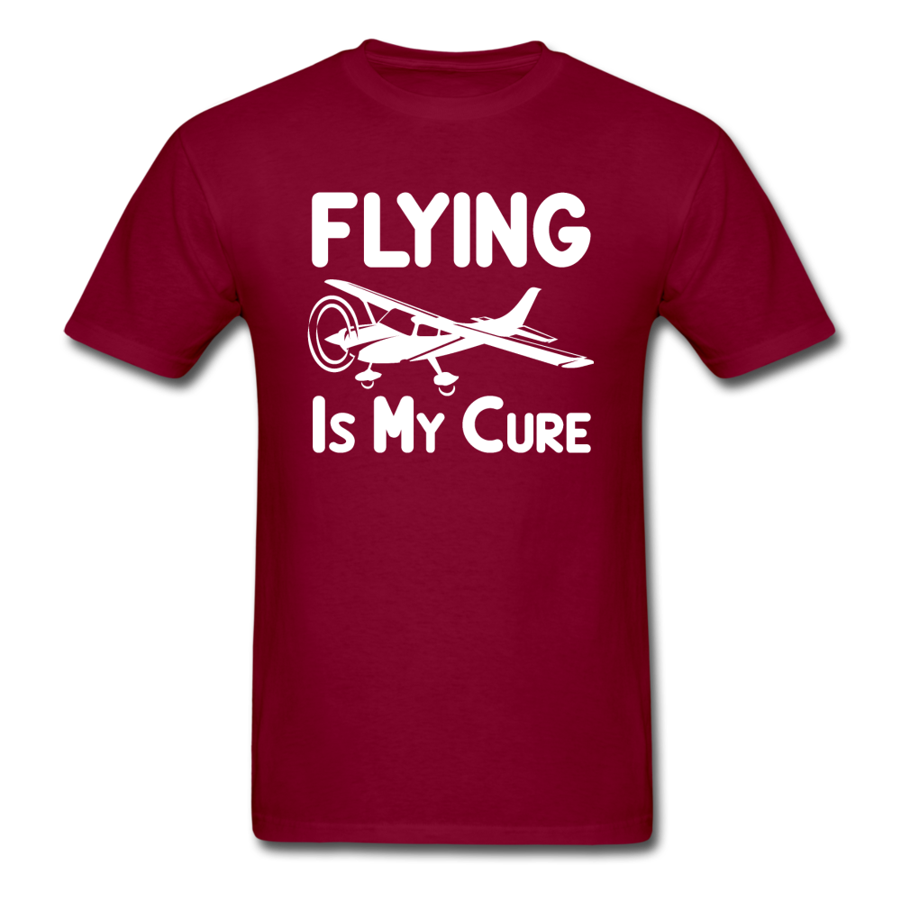 Flying Is My Cure - White - Unisex Classic T-Shirt - burgundy