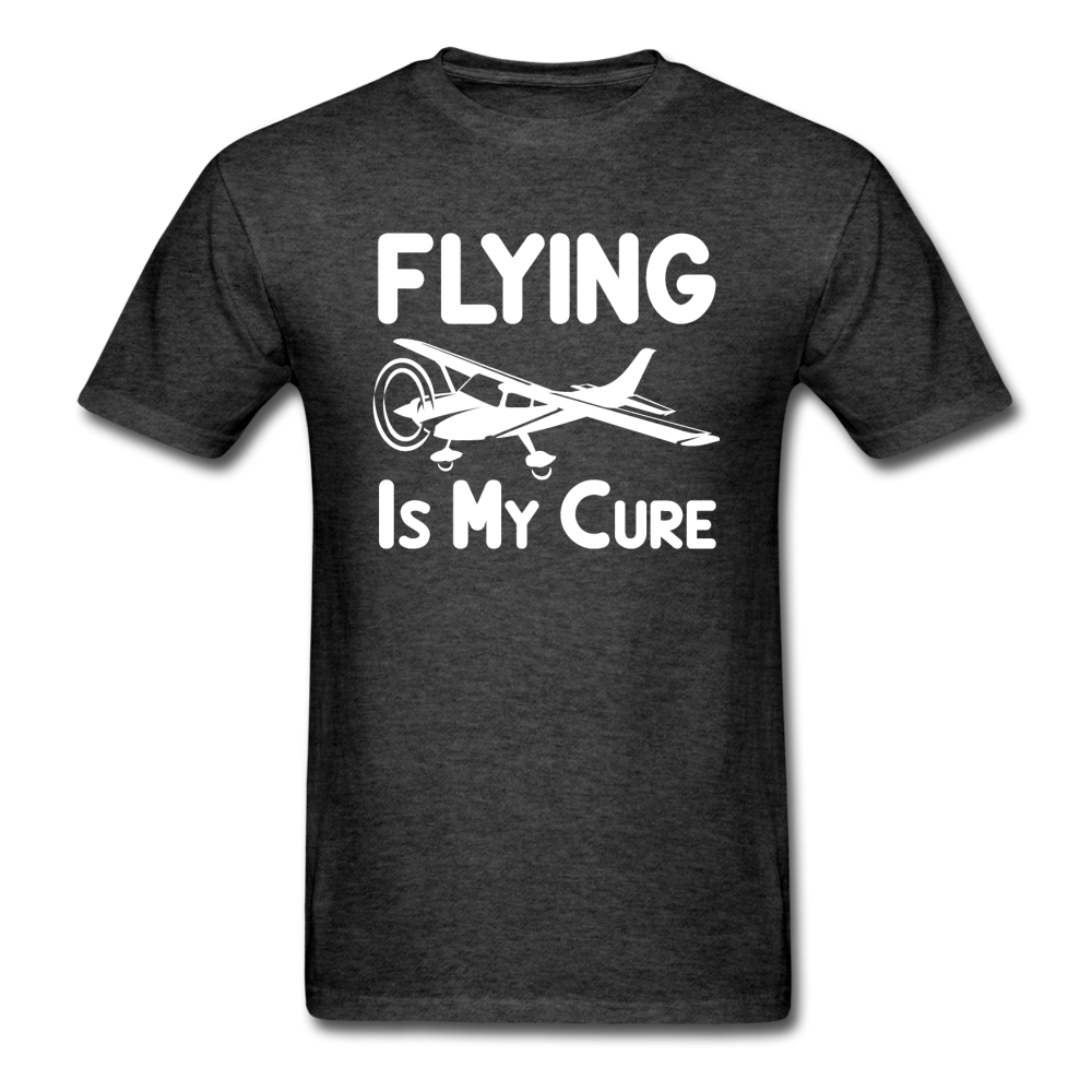 Flying Is My Cure - White - Unisex Classic T-Shirt - heather black