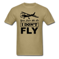 You Lost Me At I Don't Fly - Black - Unisex Classic T-Shirt - khaki