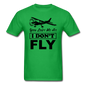 You Lost Me At I Don't Fly - Black - Unisex Classic T-Shirt - bright green