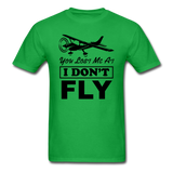 You Lost Me At I Don't Fly - Black - Unisex Classic T-Shirt - bright green