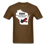 OSH - Wittman Regional - State - Biplane - Unisex Classic T-Shirt - brown