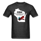 OSH - Wittman Regional - State - Biplane - Unisex Classic T-Shirt - heather black